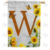 country-sunflowers-monogram-house-flag