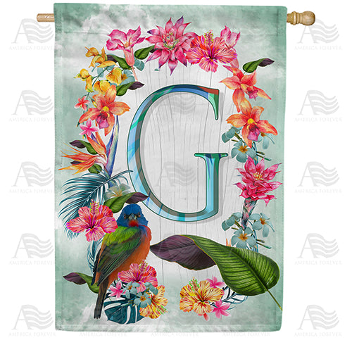 island-flowers-monogram-house-flag