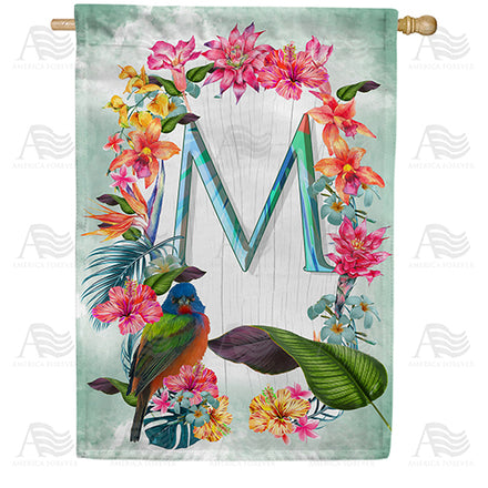 island-flowers-monogram-house-flag