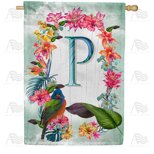 island-flowers-monogram-house-flag