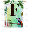 Tropical-Bird-monogram-house-flag