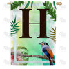 Tropical-Bird-monogram-house-flag