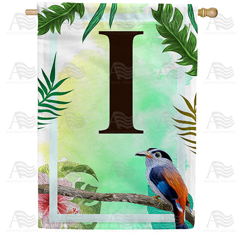 Tropical-Bird-monogram-house-flag