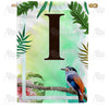 Tropical-Bird-monogram-house-flag