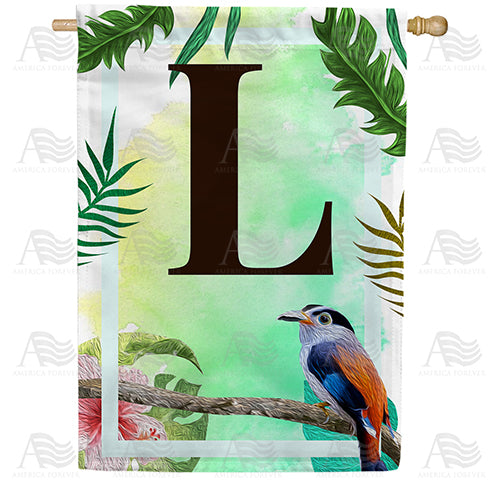 Tropical-Bird-monogram-house-flag