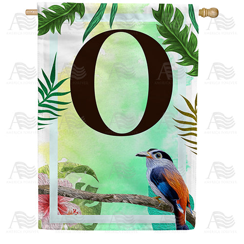 Tropical-Bird-monogram-house-flag