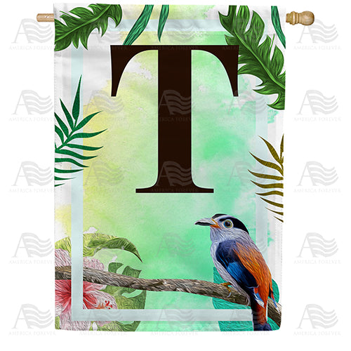 Tropical-Bird-monogram-house-flag