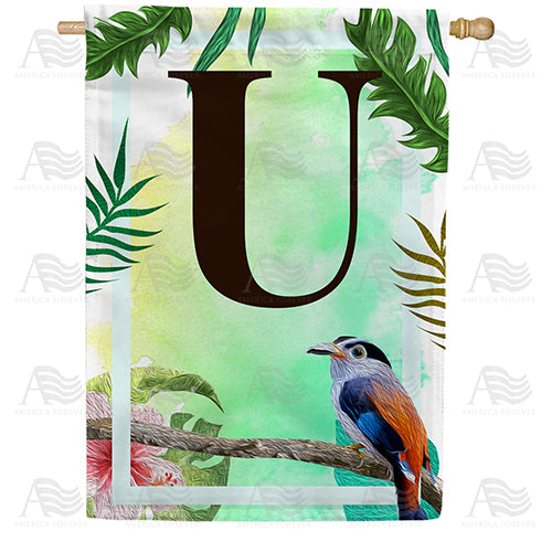 Tropical-Bird-monogram-house-flag