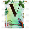 Tropical-Bird-monogram-house-flag