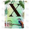 Tropical-Bird-monogram-house-flag