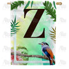 Tropical-Bird-monogram-house-flag