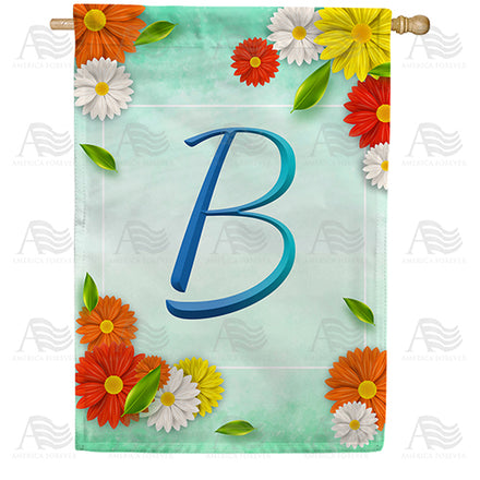 Bright Cosmos Monogram House Flag