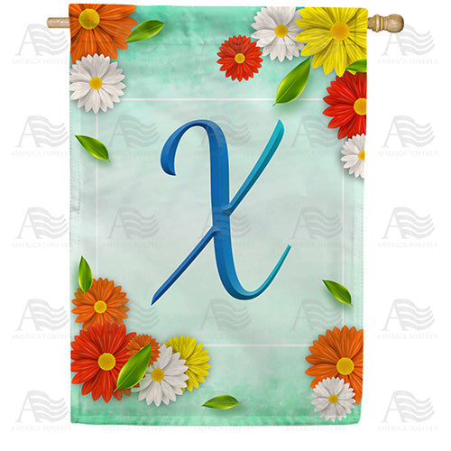 Bright Cosmos Monogram House Flag