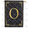 Quilted Royalty Monogram House Flag