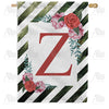 White Lattice Monogram House Flag