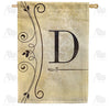 Fancy Scroll Monogram House Flag