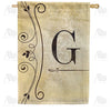 Fancy Scroll Monogram House Flag