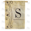 Fancy Scroll Monogram House Flag