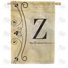 Fancy Scroll Monogram House Flag