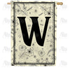 Flower Sketchings Monogram House Flag