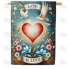 God Is Love House Flag