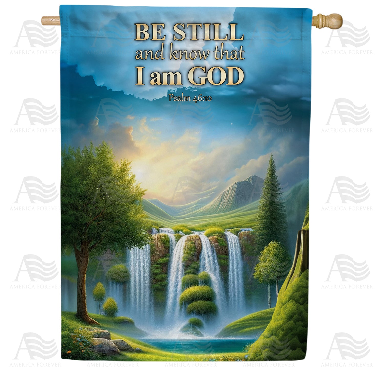 Be Still God House Flag