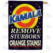 Kamala Removes Stubborn Orange Stain House Flag