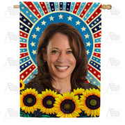 Kamala Harris Portrait House Flag