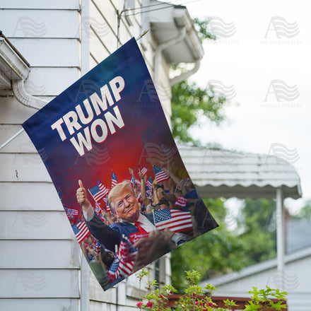 Trump Won House Flag