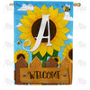 sunflower-welcome-monogram-house-flag