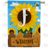 sunflower-welcome-monogram-house-flag