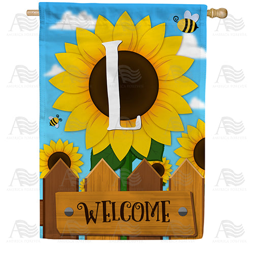 sunflower-welcome-monogram-house-flag