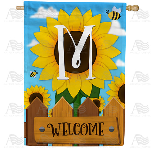 sunflower-welcome-monogram-house-flag