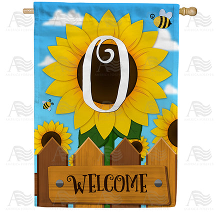 sunflower-welcome-monogram-house-flag