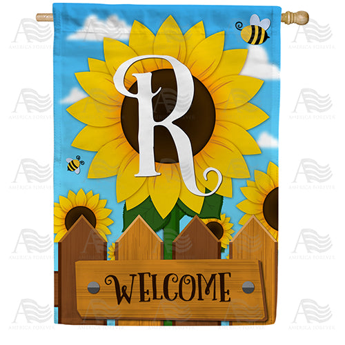 sunflower-welcome-monogram-house-flag