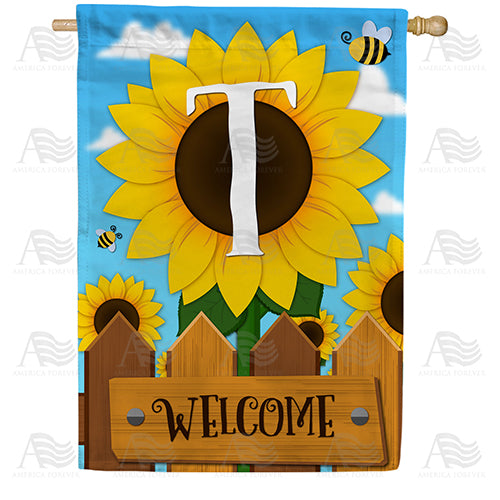 sunflower-welcome-monogram-house-flag