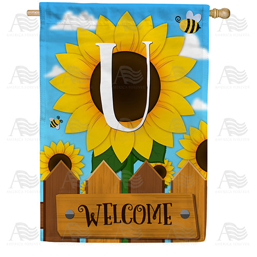 sunflower-welcome-monogram-house-flag