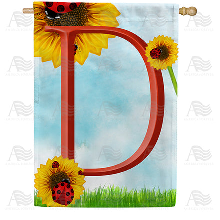 ladybugs-and-sunflowers-monogram-house-flag