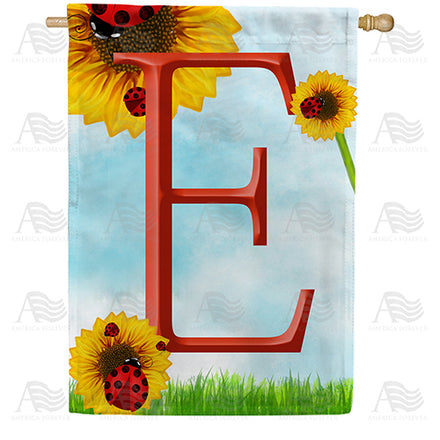 ladybugs-and-sunflowers-monogram-house-flag