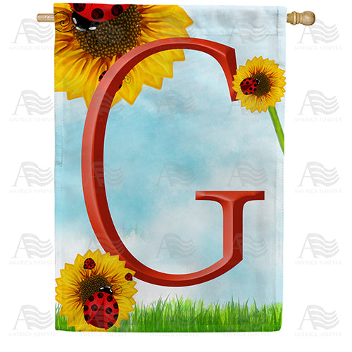 ladybugs-and-sunflowers-monogram-house-flag