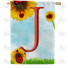 ladybugs-and-sunflowers-monogram-house-flag