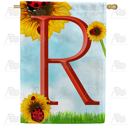 ladybugs-and-sunflowers-monogram-house-flag