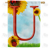 ladybugs-and-sunflowers-monogram-house-flag