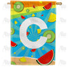 summer-time-fruits-monogram-house-flag