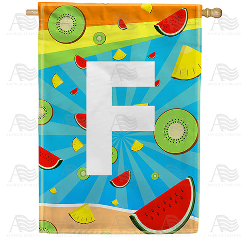 summer-time-fruits-monogram-house-flag