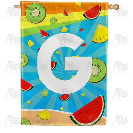 summer-time-fruits-monogram-house-flag