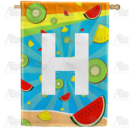 summer-time-fruits-monogram-house-flag