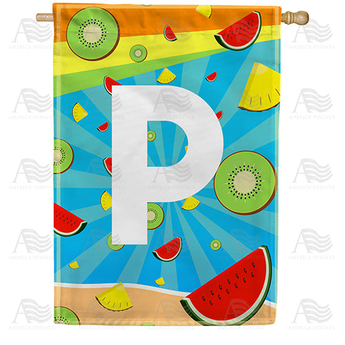 summer-time-fruits-monogram-house-flag