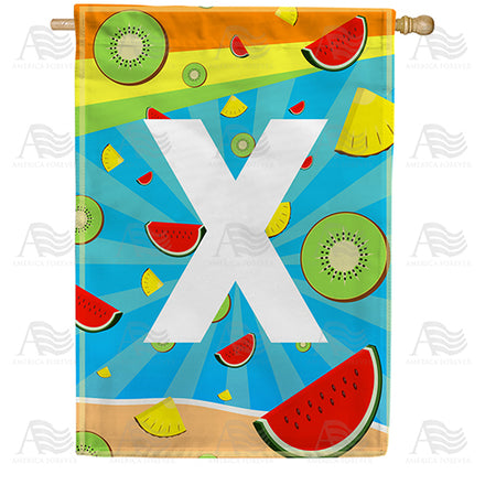 summer-time-fruits-monogram-house-flag