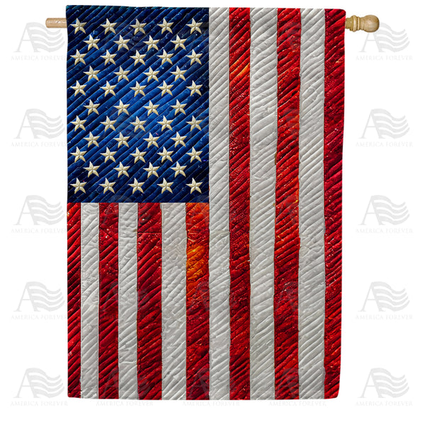 Classic American Flag House Flag